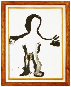<strong>Lutte</strong> 70 x 90 cm, tempera on paper + frame